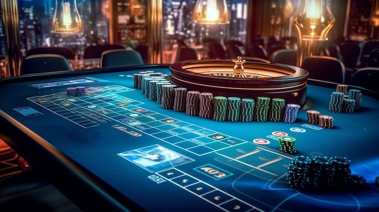 Dealer lipan toto di studio live menawarkan tangan baru di meja poker